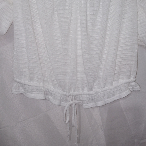 Free People White Dorothy Cinch Peasant Top❤️❤️ Sz Small - Picture 4 of 13